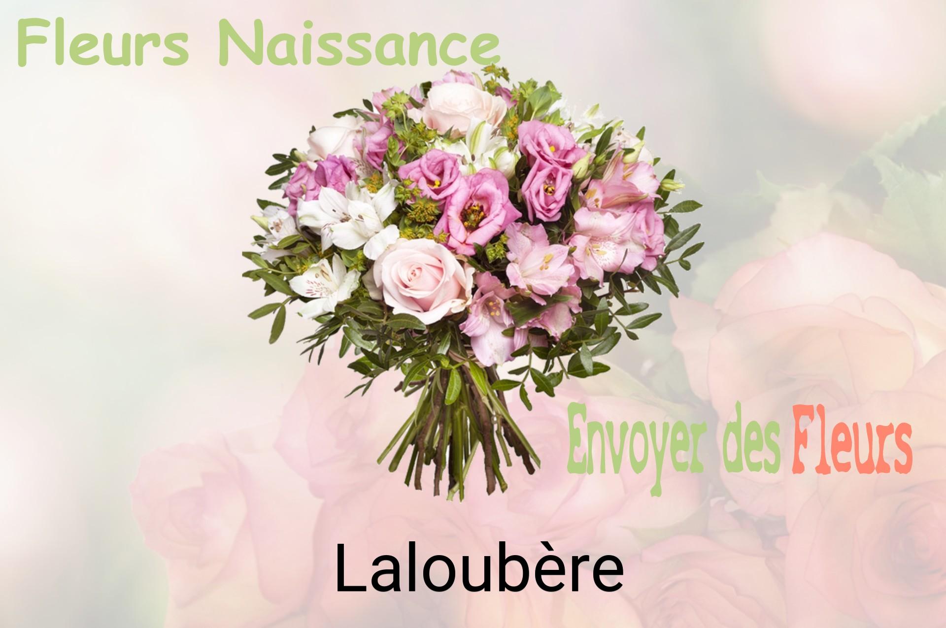Bouquet de fleurs de naissance livré à Laloubère